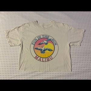 brandy melville fun in the sun cropped t shirt
